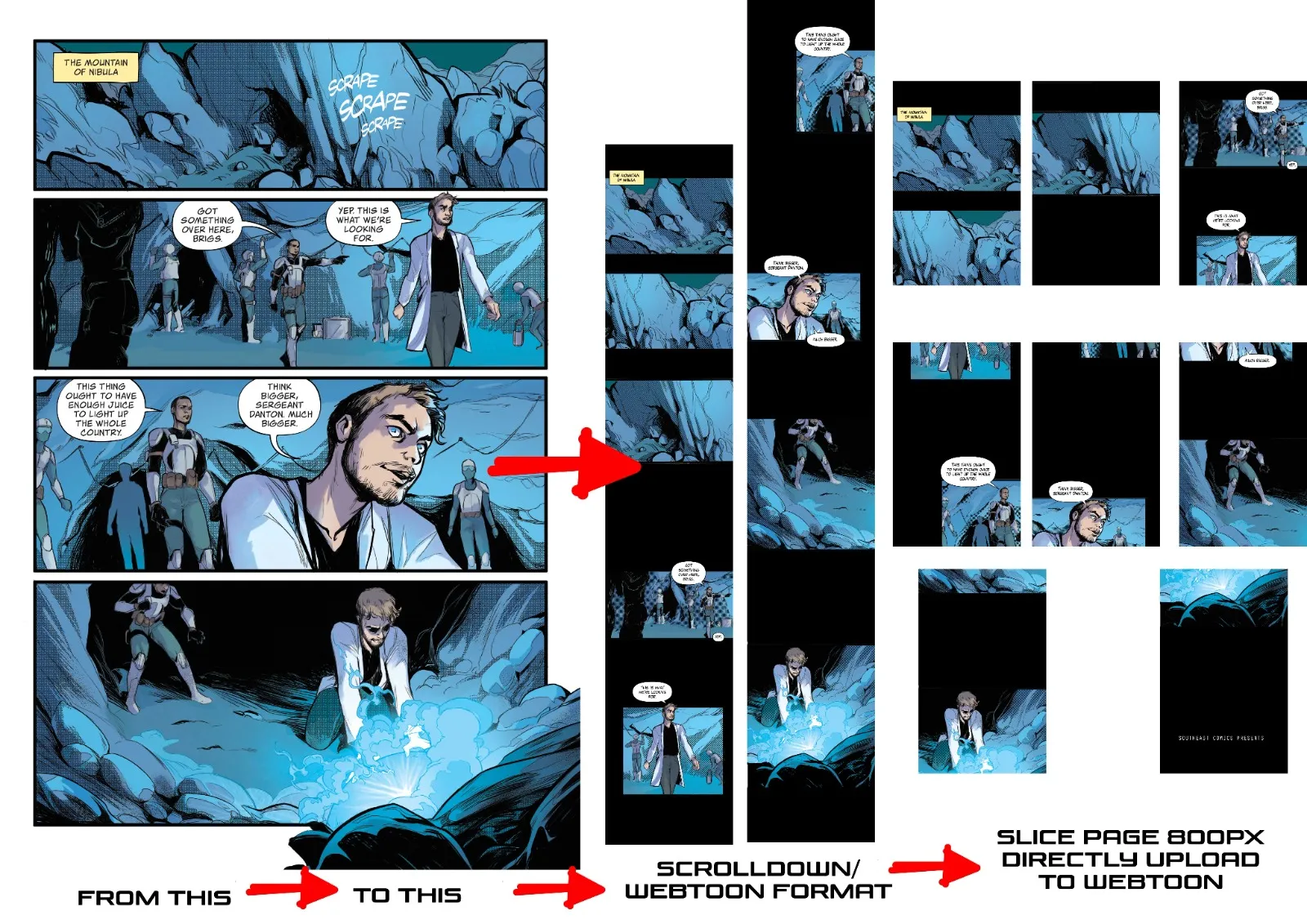 DO CONVERT COMIC PAGE TO WEBTOON